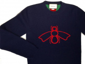 【BC原宿 竹下通り店】GUCCI(グッチ) 16AW Bee and Web Jacquard Wool Sweater クルーネックニット 買取入荷！！：画像1