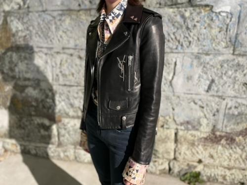 キャンペーン対象ブランドSaint Laurent Parisのレザーライダース