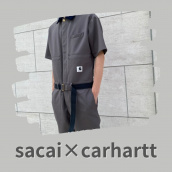 【買取金額30％UP】sacai×carharttのWIP Suiting Bonding Jumpsuitを買取入荷いたしました！！コラボアイテムが人気のsacaiを深堀りしていきます！！：画像1