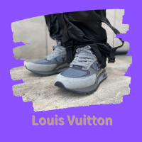 【高価買取】Louis Vuitton ランアウェイ ライン LVロゴスエードスニーカーを買取入荷いたしました。Louis Vuittonのアパレルも非常に人気となっております！！