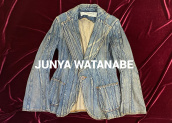 【コレクションピース⁉】02SS JUNYA WATANABE 再構築デニムジャケットを買取入荷いたしました！市場に出回ることが二度とない名作となっております！！：画像1