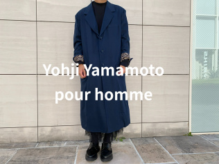 23SS Yohji Yamamoto pour homme Silk denim coatを買取入荷いたしました！ドメスティックブランドのお買取りはブランドコレクト竹下通り店にお任せください！！