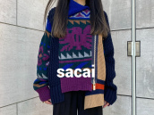 【買取キャンペーン】sacai Asymmetric design knit ridersを買取入荷いたしました！！sacaiらしいデザインとなっております。チェックお忘れなく！！：画像1