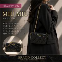 【MIU MIU 新入荷】ブラックのマテラッセ ナッパレザー チェーンショルダーバッグをご紹介！原宿・表参道エリア