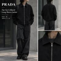 【ブラコレ原宿竹下通り店／新入荷】PRADA（プラダ）「Zip-Up Collared Long-Sleeve Jacket」ブラックのジャケットをご紹介！