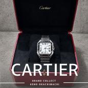 上野・御徒町で【CARTIER／カルティエ】を売る・買うならブランドコレクト上野御徒町店｜Santos de Cartier LM Ref.WSSA0018 Silver Dial 39.8mm／サントス ドゥ カルティエ LM Ref.WSSA0018 シルバー文字盤 39.8mm入荷｜Buy & Sell Luxury in Ueno Tokyo｜Tax-Free Available：画像1
