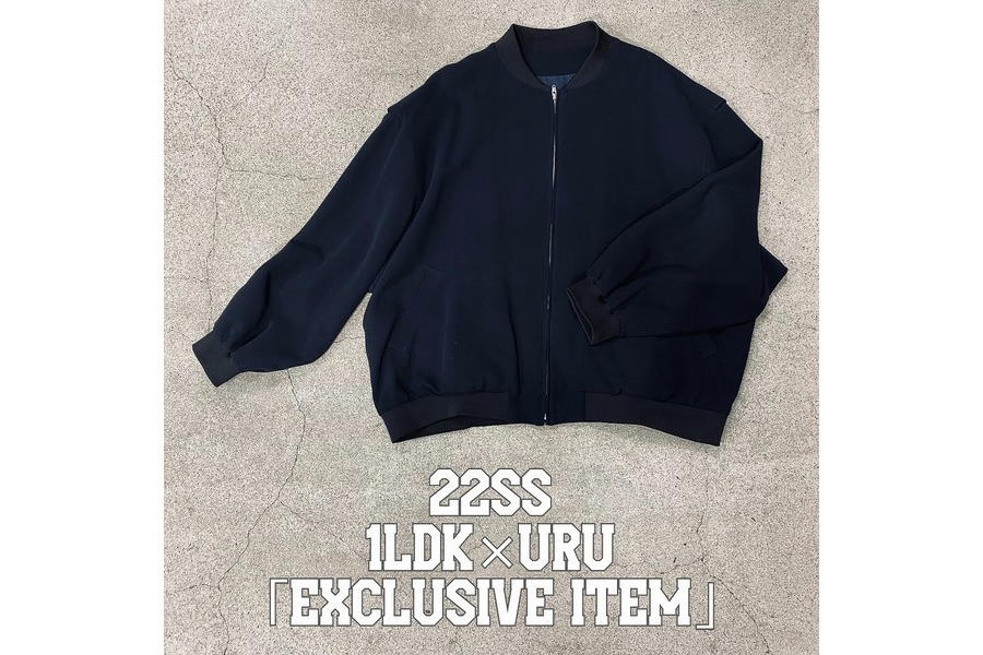 1LDK別注。URU「COTTON GABARDINE ZIP UP BLOUSON 」が入荷しました