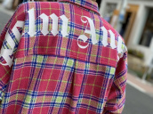 PALM ANGELS(パームエンジェルス)より19SS PINK TARTAN OVER LOGO SHIRT入荷！！！：画像1