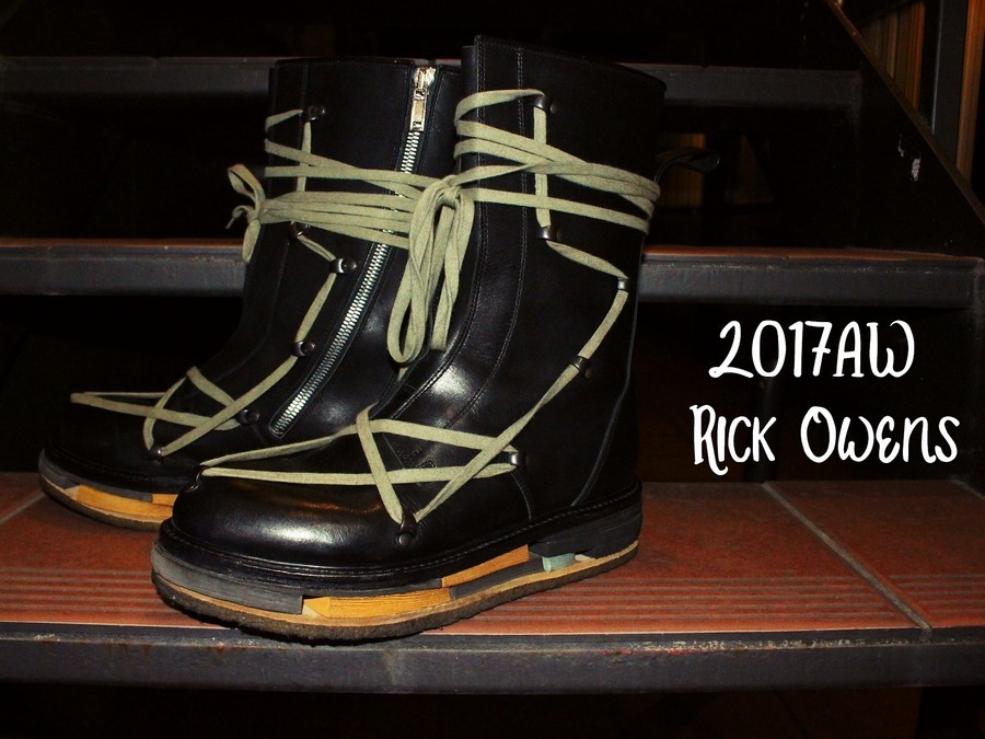 ​【アートな1足！！】2017AW Rick Owens( リックオウエンス ) Lace-Up Creeper Boots入荷！！！