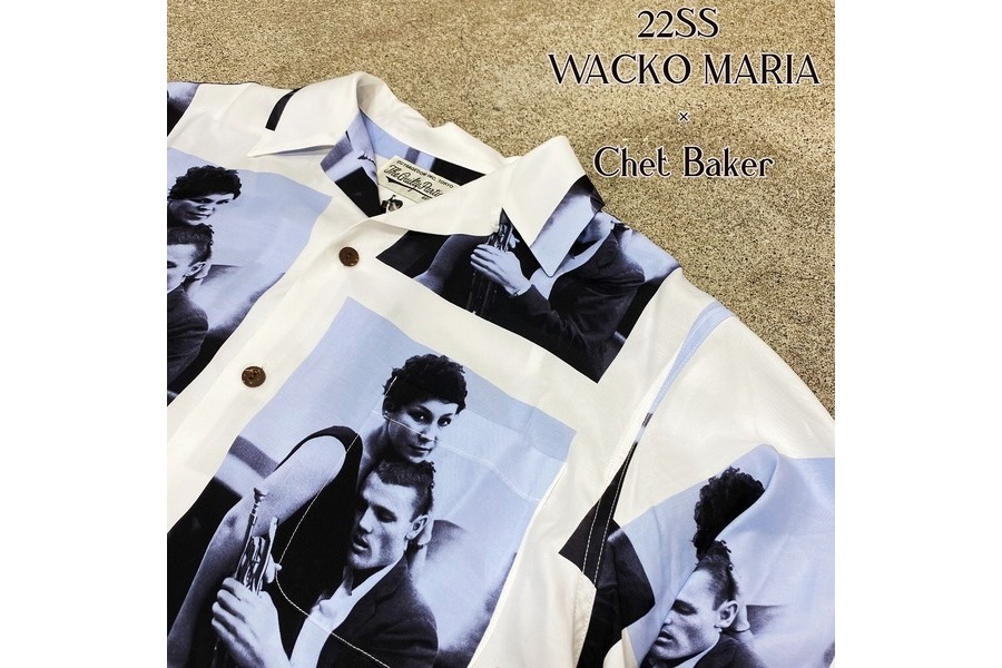 買取強化ブランド、WACKO MARIAから22SS CHET BAKER SHIRT が入荷しました。：画像1