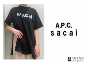 【新入荷情報】21SS！A.P.C.×sacaiのロゴTシャツ入荷致しました。：画像1
