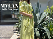 【買取強化ブランド】MYLAN/マイランのラッフルラップドレスをお売りいただきました。：画像1