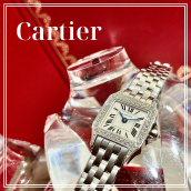【高価買取】Cartier/カルティエから人気の廃盤モデルであるミニサントスドゥワモゼルが買取入荷しましたので、その高価買取ポイントをご紹介いたします。：画像1