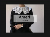 【高価買取/おすすめ商品】Ameri vintage/アメリヴィンテージから刺繍レースの衿がついたデザインブラウスのご紹介：画像1