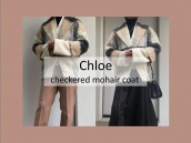 【週末おすすめ】新入荷Chloe/クロエのチェックモヘアコートのご紹介：画像1