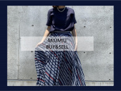 【買取強化】MIUMIU/ミュウミュウのブランドロゴが入ったプリーツスカートを買取入荷致しました。：画像1