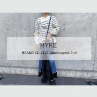 【HYKE/ハイク】カウルネックのドレープが目を惹く、HYKEのストライプブラウスが新入荷しました！