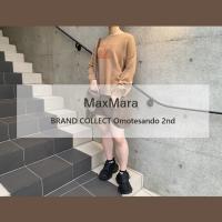 【MaxMara/マックスマーラ】上質なカシミヤ100％と落ち着いたキャメルカラーが魅力の「Mロゴクルーネックニット」をご紹介します！