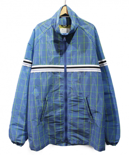 Maison Margiela (メゾンマルジェラ) ナイロンチェックジャケット ブルー サイズ:40｜ブランド古着の通販サイト【ブランドコレクト】