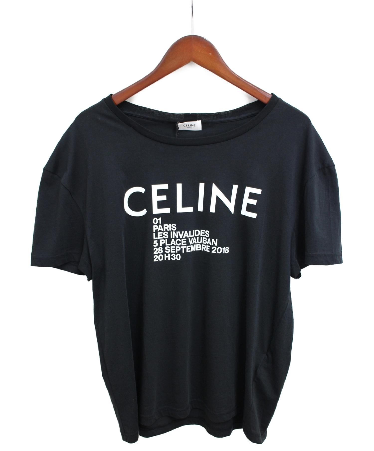 CELINE (セリーヌ) 19SS/ロゴTシャツ ブラック サイズ:L 未使用品｜ブランド古着の通販サイト【ブランドコレクト】