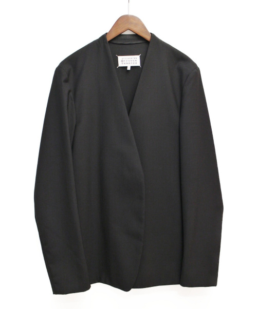Maison Margiela (メゾンマルジェラ) 19SS/ノーカラージャケット ブラック サイズ:46｜ブランド古着の通販サイト
