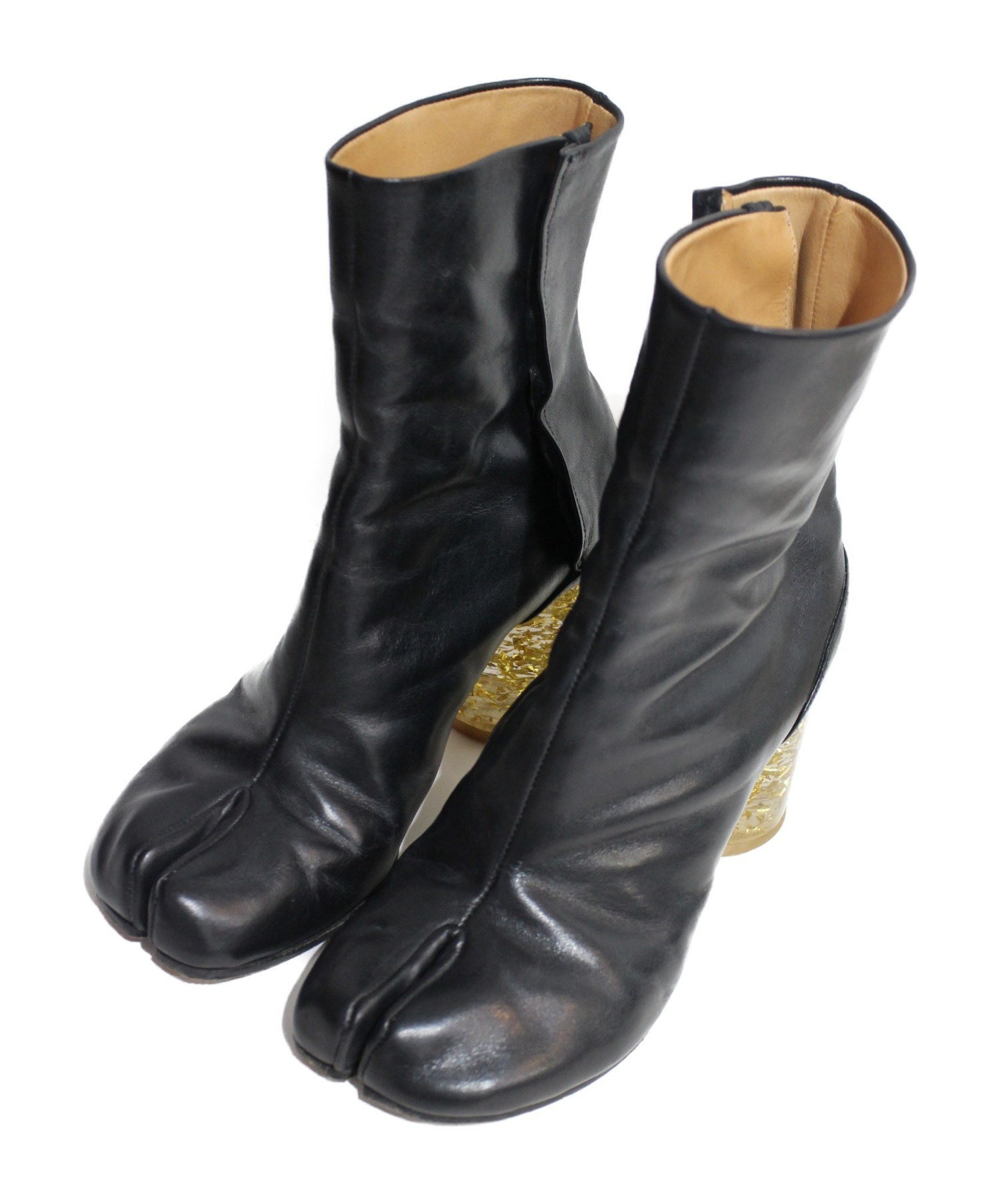 Maison Margiela (メゾンマルジェラ) 足袋ブーツ/限定品・グリッターヒール ブラック サイズ:35｜ブランド古着の通販サイト