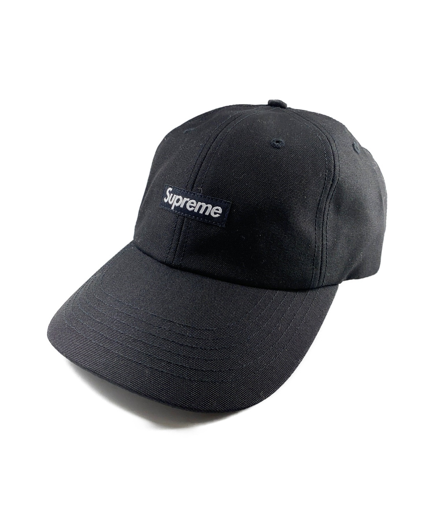 Supreme シュプリーム コーデュラスモールboxロゴキャップ ブラック サイズ 以下参照 Cordura Small Box 6 Panel Cap ss ブランド古着の通販サイト ブランドコレクト