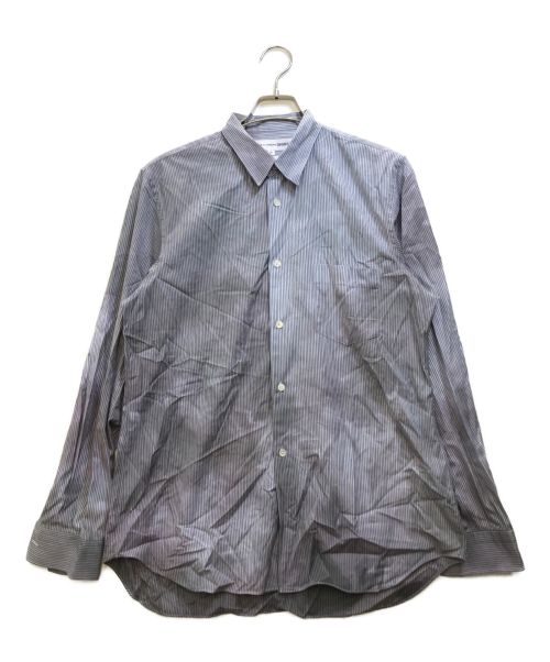 COMME des GARCONS SHIRT (コムデギャルソンシャツ) 染色ストライプシャツ ネイビー サイズ:M｜ブランド古着の通販