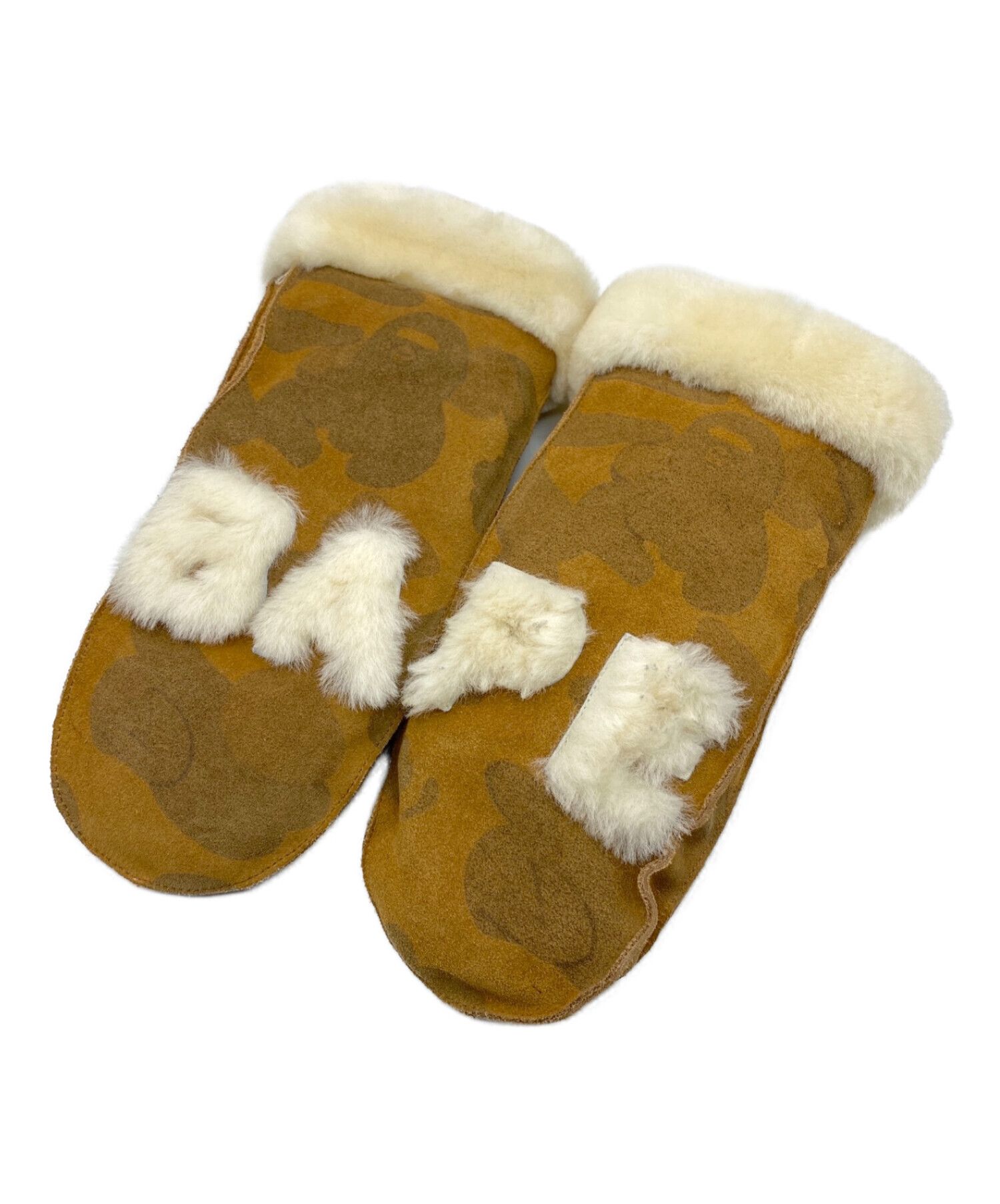 洗濯機可 完売品 UGG X BAPE MITTENS ミトン 手袋 Lサイズ - 手袋