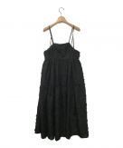 unminou (アンミヌ) フェザーティアードドレス ブラック サイズ:F｜ブランド古着の通販サイト【ブランドコレクト】