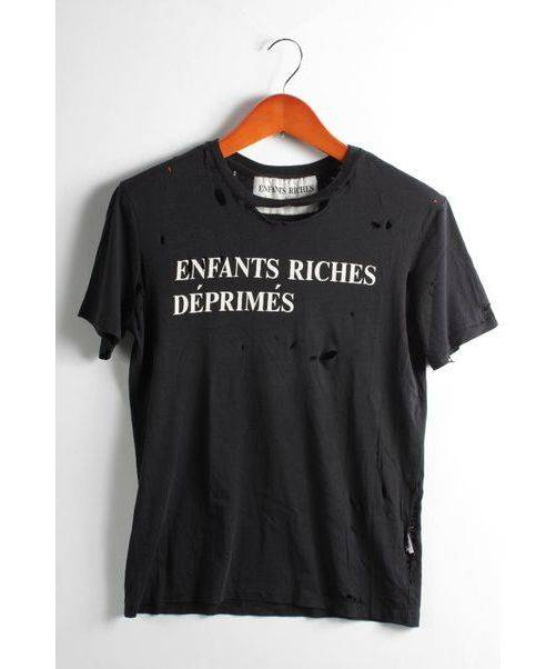 ENFANTS RICHES DEPRIMES(アンファン・リッシュ・デプリメ) クラッシュTシャツ ブラック｜ブランド古着の通販サイト
