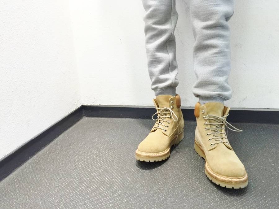 レオパードフラワーブラック nonnative PLOUGHMAN LACE UP BOOTS 42