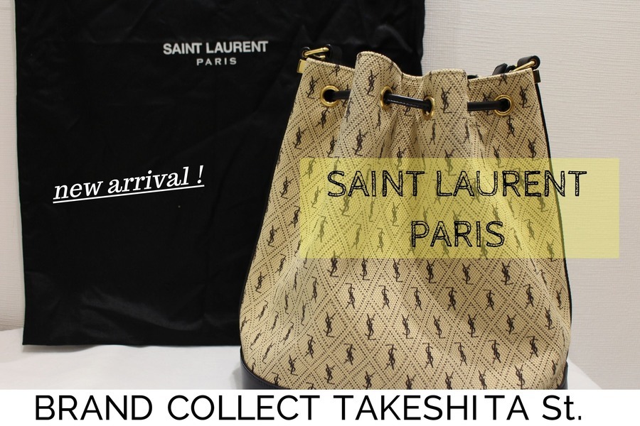 クラシックの新時代 Saint Laurent Paris サンローランパリ より Monogram All Over Bucket Bagが入荷しました ブランドコレクト原宿竹下通り店 ブランドコレクト ブランド古着などブランド品の買取