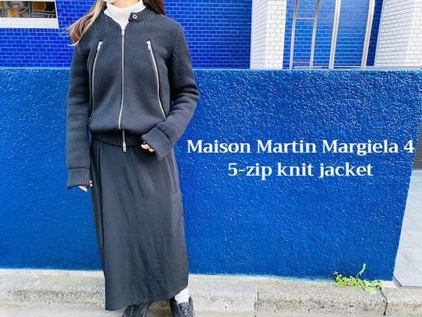 新着入荷】Maison Margielaのハの字ニットライダースジャケットが入荷