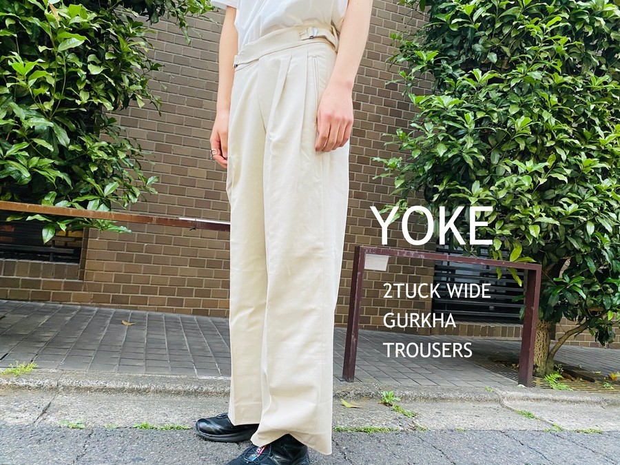 YOKE 2TUCK WIDE GURKHA TROUSERS | vrealitybolivia.com