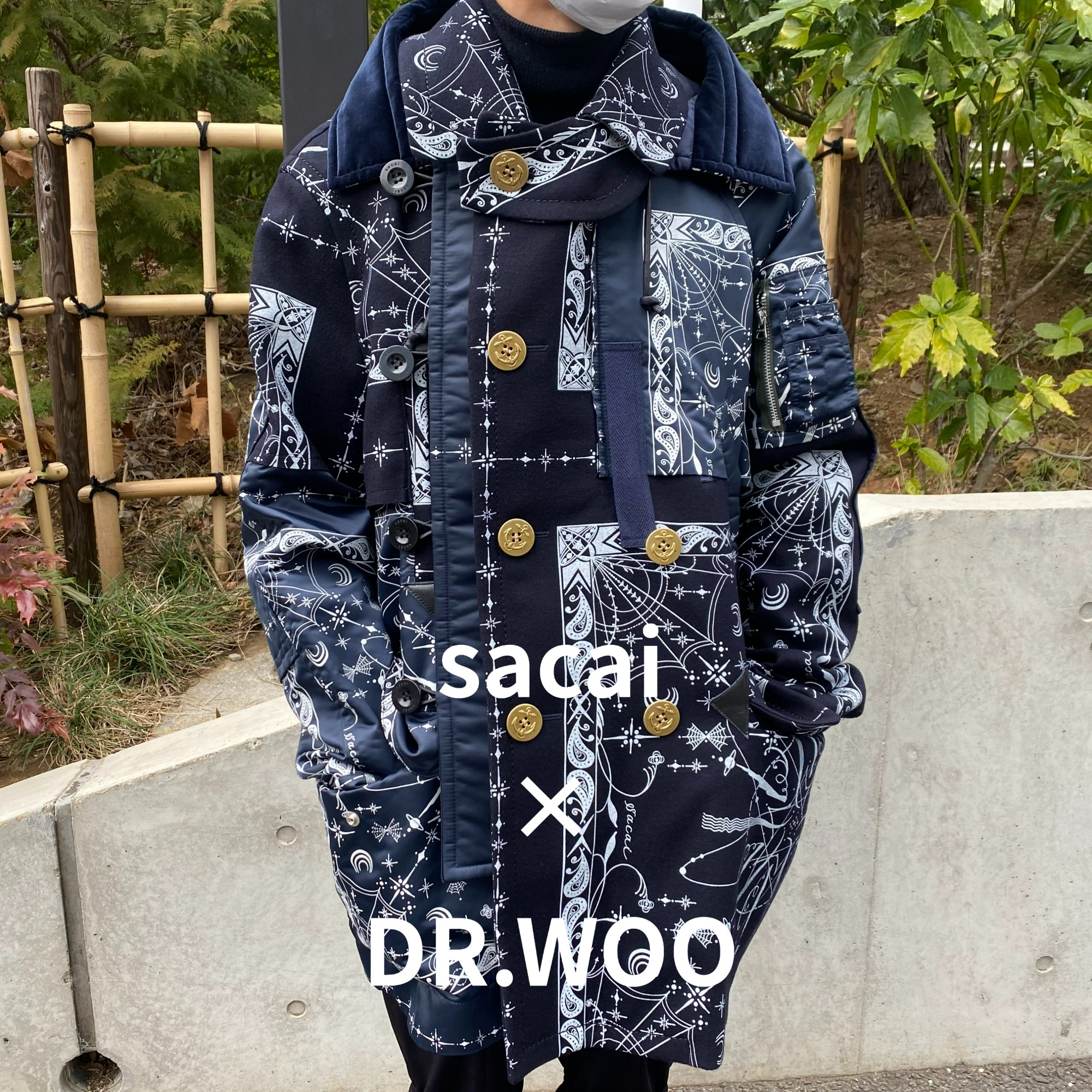 ブラコレ原宿竹下通り店】期間限定！SACAI(サカイ）買取30％UP! SACAI×Dr.WOOバンダナプリントコート買取入荷いたしました。  ブランドコレクト原宿竹下通り店｜【ブランドコレクト】ブランド古着などブランド品の買取