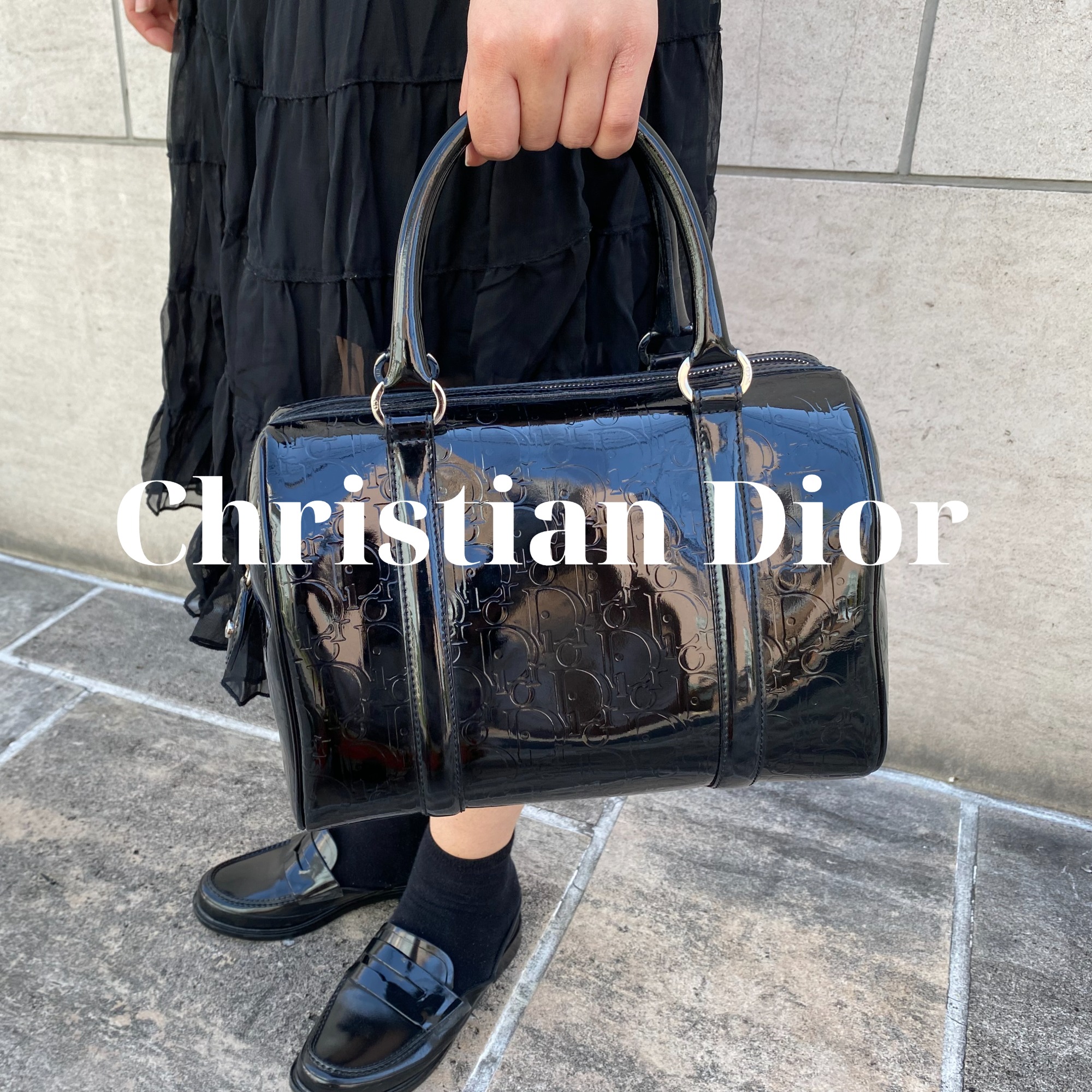 DIOR トロッター バッグ ヴィンテージ ハンドバッグ ミニボストン 泡だて