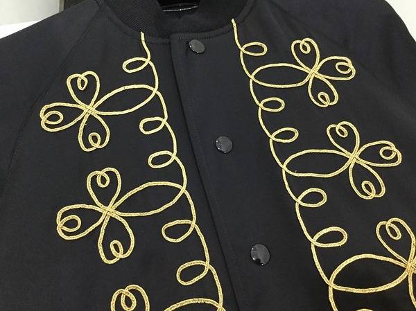 激レア SAINT LAURENT PARIS 2015 ドッグ刺繍 スカジャン