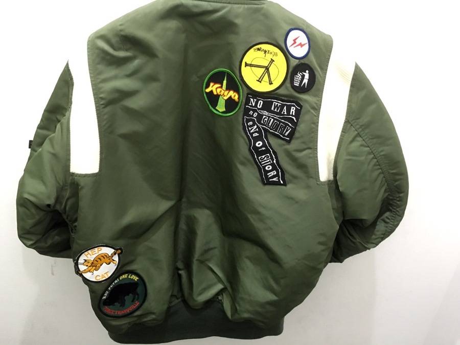 STUSSY×ALPHA×fragment 25周年 MA-1 Mサイズ ジャケット/アウター