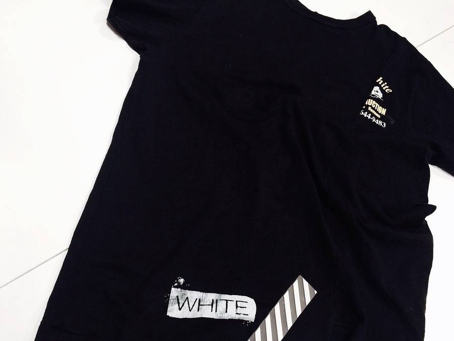 BC原宿店】 16SS Off-White(オフホワイト)プリントアシンメトリーT