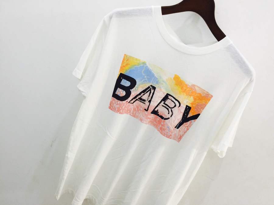 SAINT LAURENT PARIS BABY プリントTシャツ-