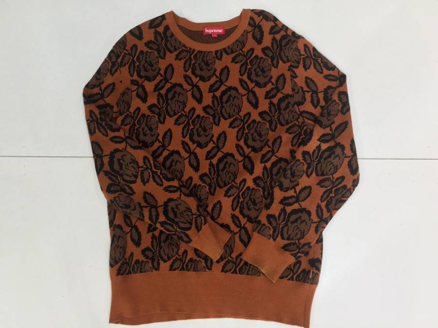 【激レアモデル】supreme Rose Sweater brown