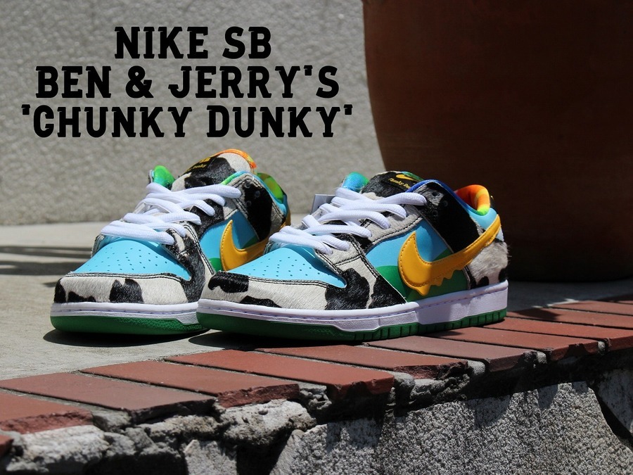 BEN \u0026 JERRY'S × NikeSB Dunk Lowチャンキーダンキー