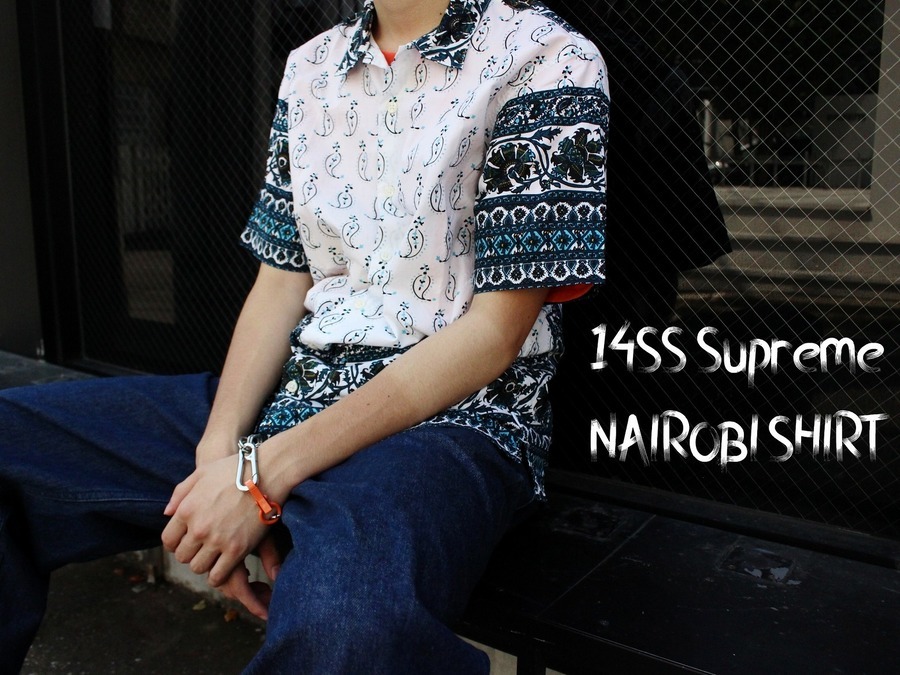重要なお知 Supreme - supreme nairobi shirts 14SS ペイズリー シャツ