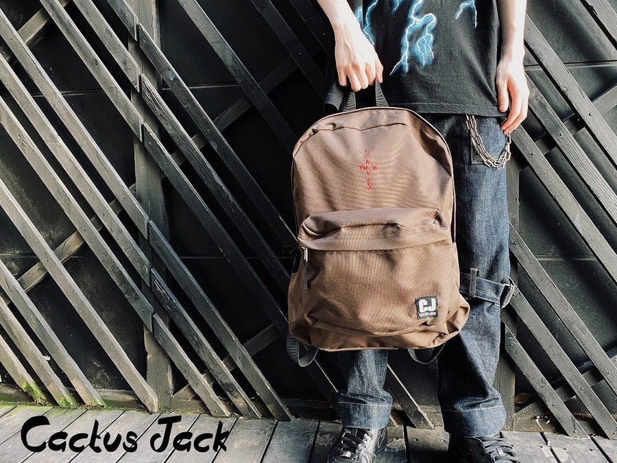 Travis Scott Cactus Jack backpack with patch set