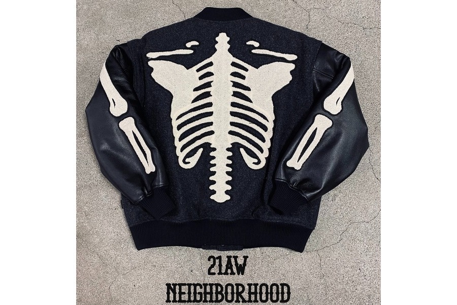 Neighborhood 21AW VIRSITY JACKET BONE | nate-hospital.com