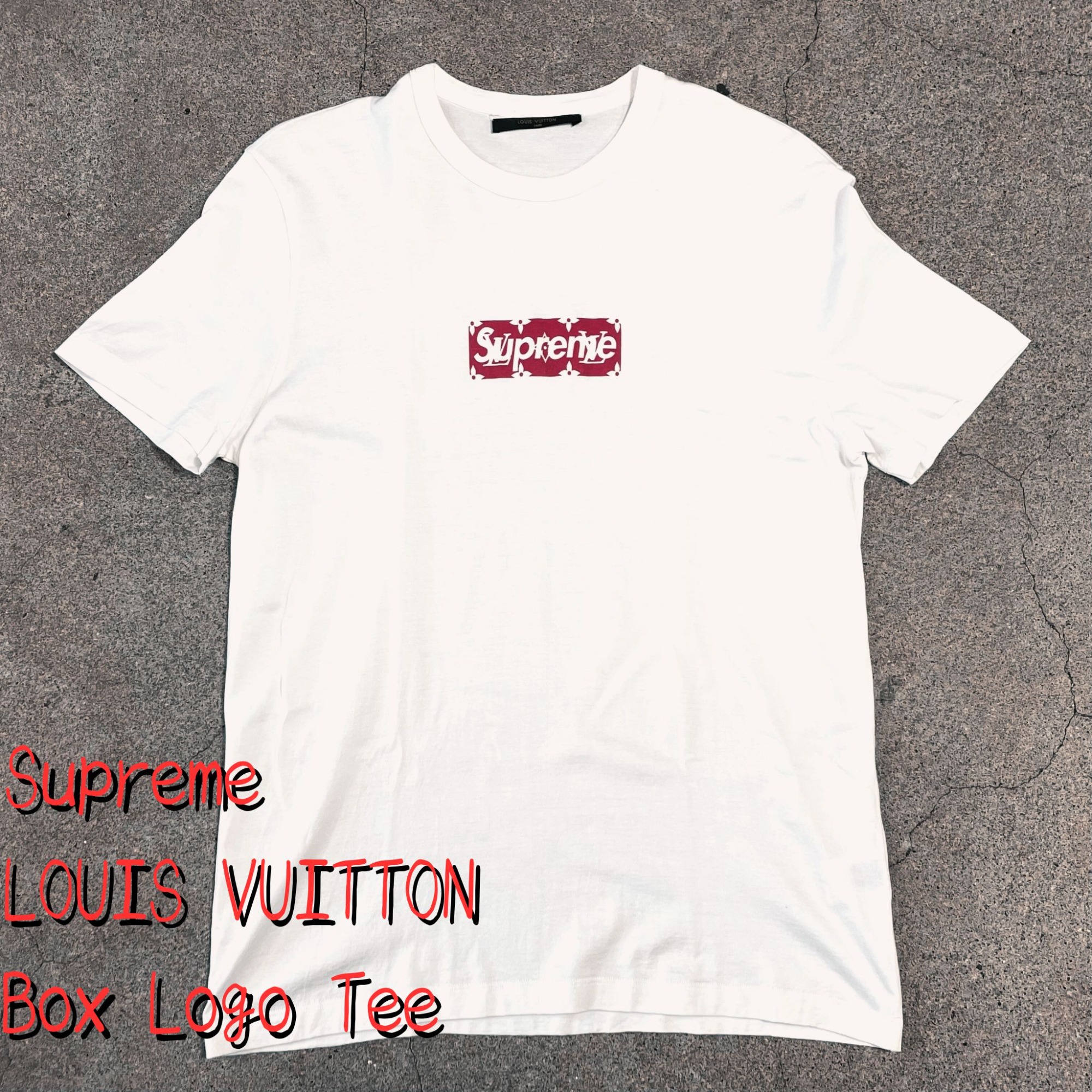 supreme ルイヴィトン コラボボックスロゴtシャツ-