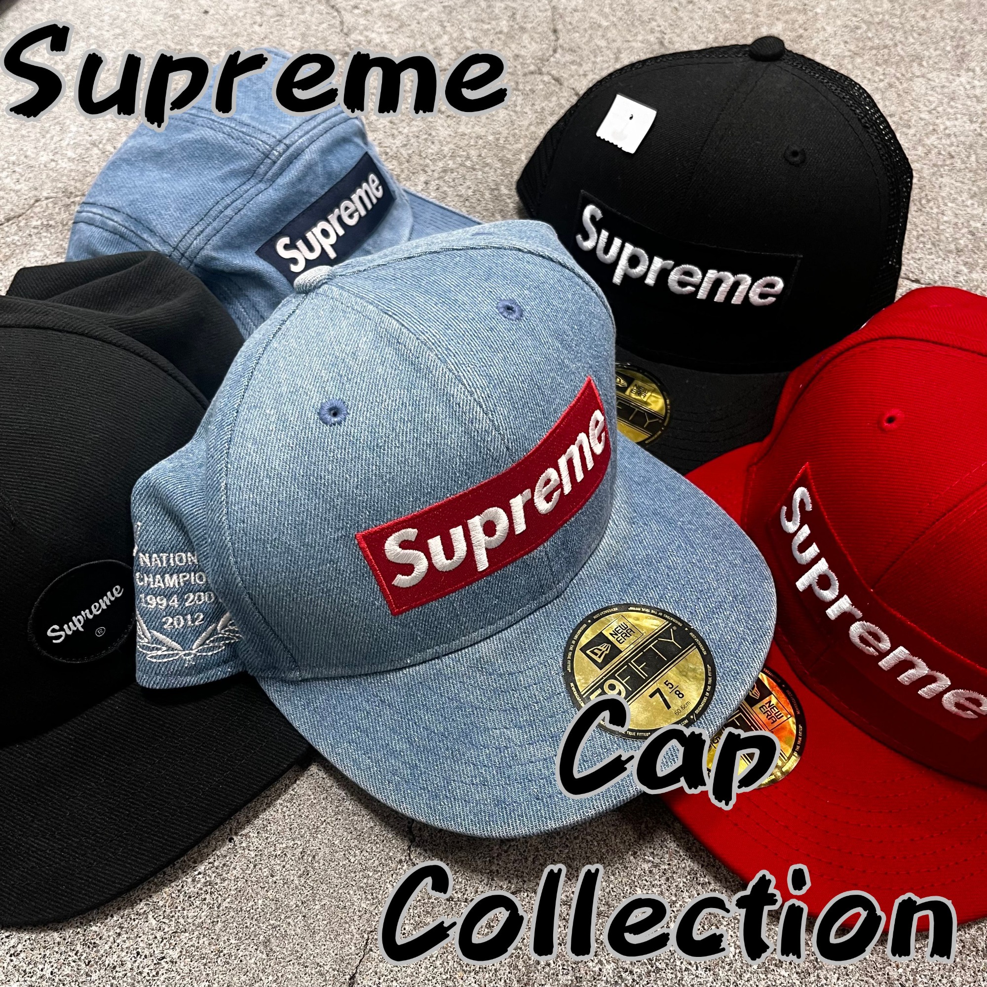 supreme 原宿 キャップ