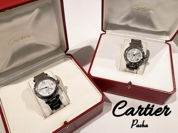 買取入荷情報】Cartier/カルティエよりパシャシリーズの時計2点をお