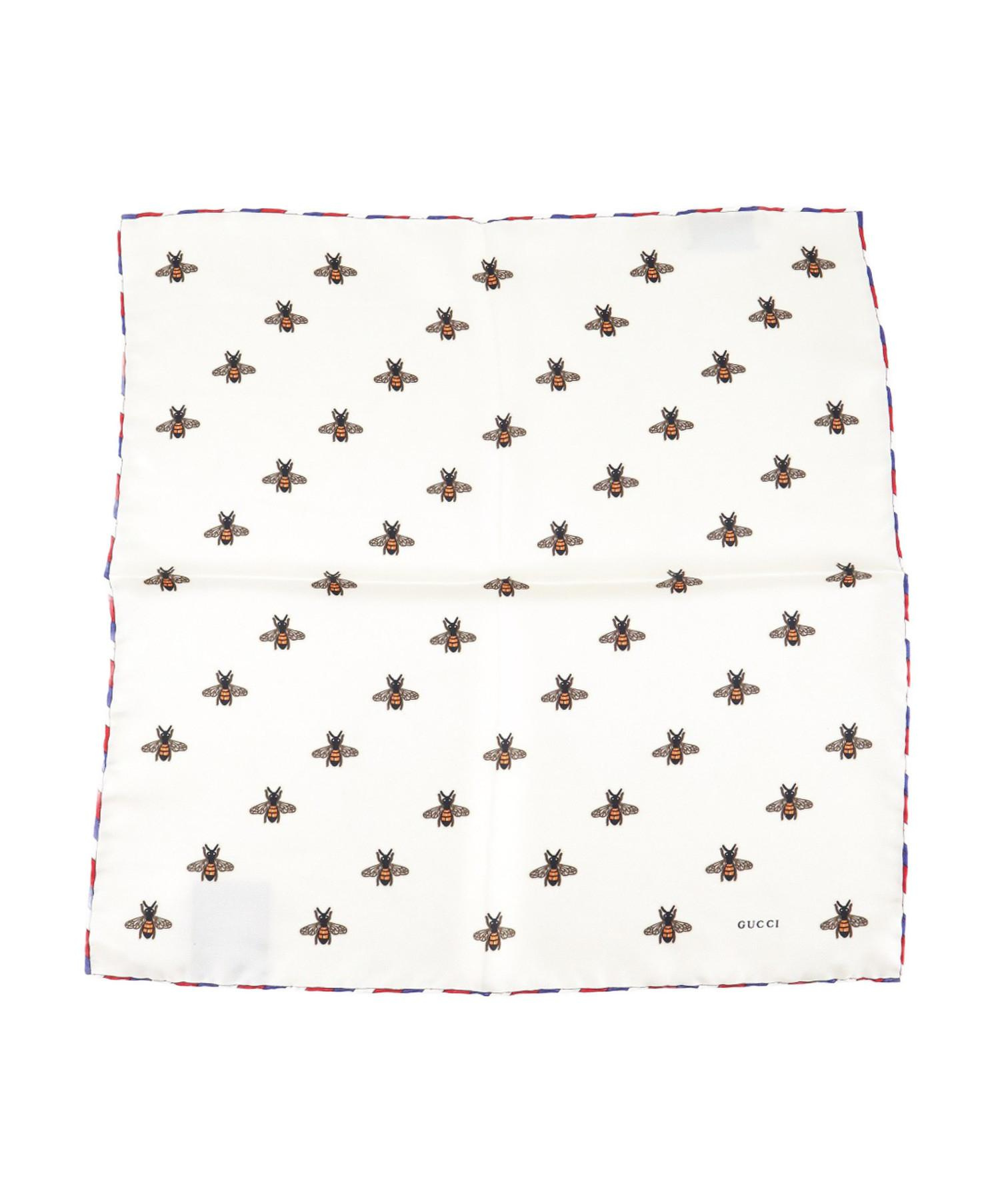 gucci bee pocket square